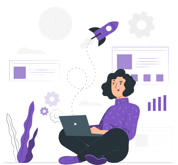 Profesional desarrollando una solución digital